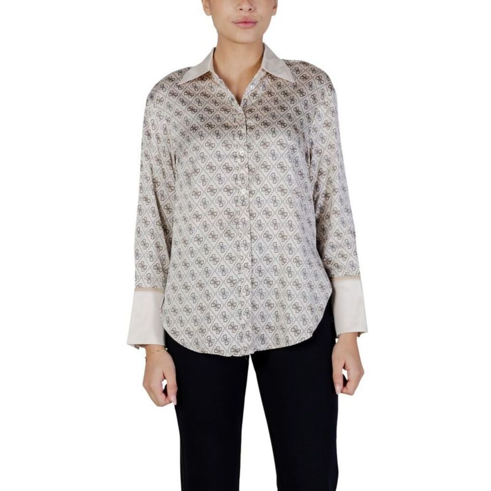 Guess Beige Polyester Women's Blouse